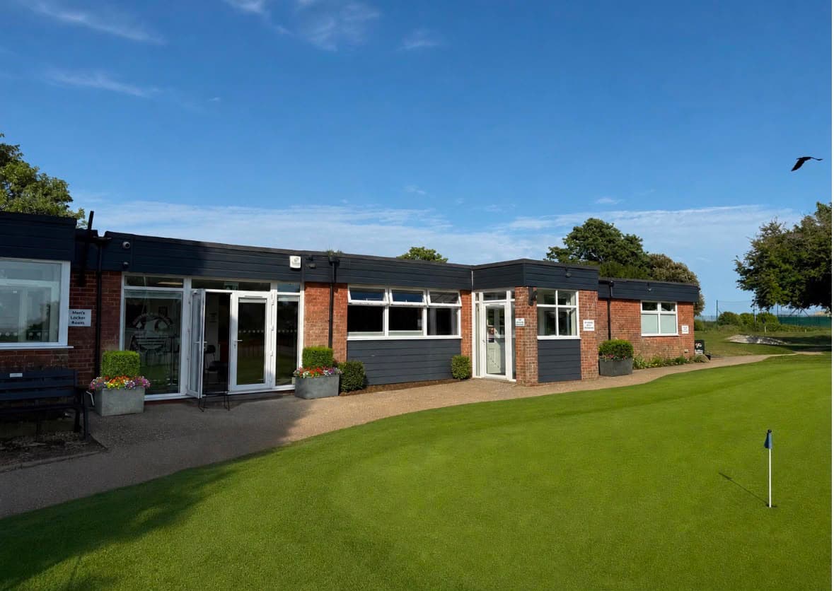 The recently refurbished clubhouse at Fort Road